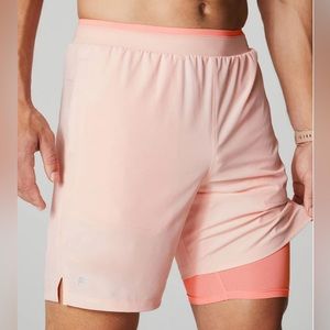 Fabletics The Fundamental Short II Pink Buttercream Lined 5in Small-New